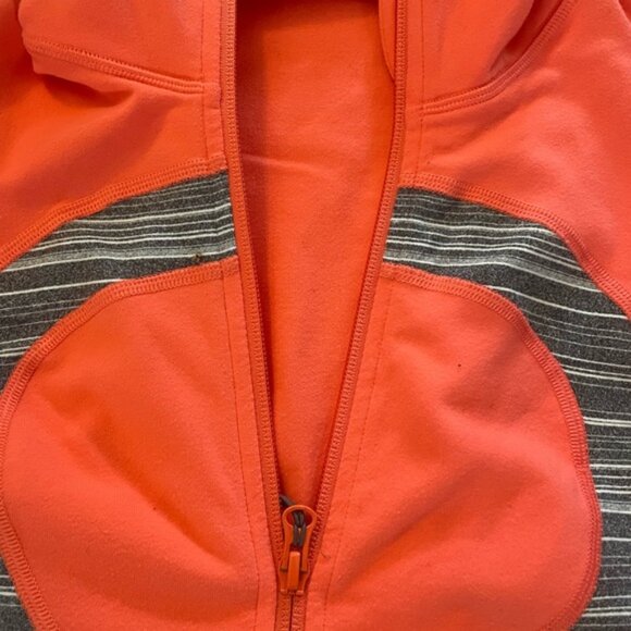 Lululemon Womens Salmon In Stride Full Zip Workout Jogging Jacket Size 4 - Picture 5 of 9